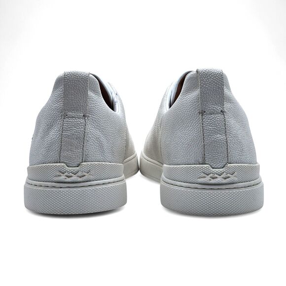 Zegna Triple Stitch Sneakers - Leather - White 12.5US $1150 - Picture 5 of 8